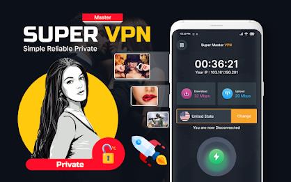 Super Fast VPN Master Proxy 스크린샷 0