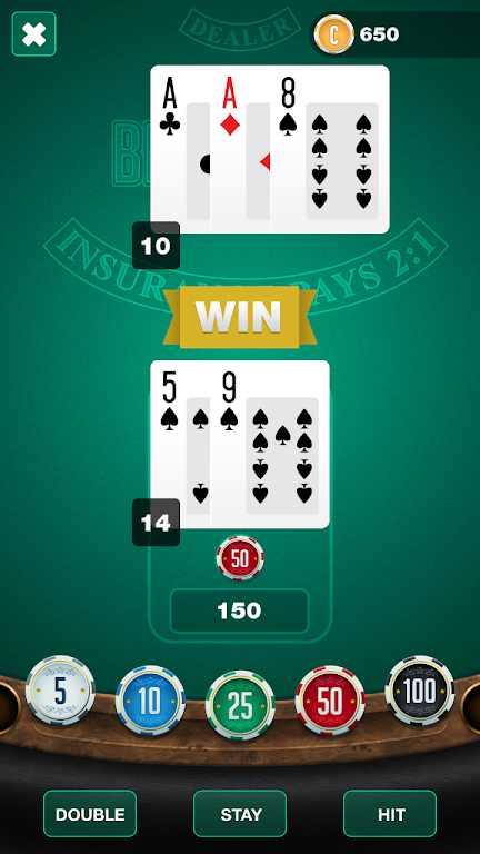 BlackJack 21: Las Vegas  Online Casino Game 螢幕截圖 3