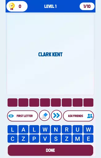 Superhero Identity Word Quiz 螢幕截圖 0