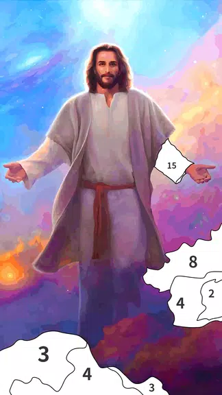 Jesus Coloring Book Color Game 스크린샷 0