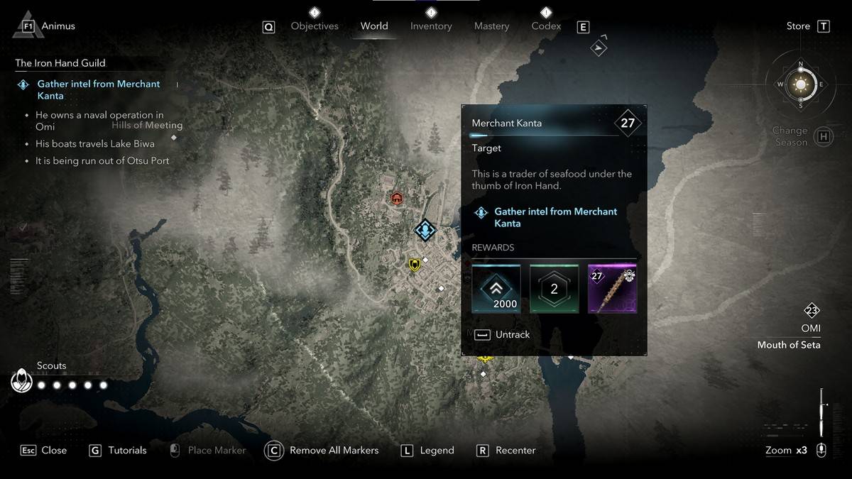 Assassin's Creed Shadows တွင်သံလက်များအစည်းအရုံးအားလုံး