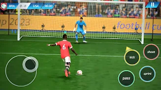 Football Soccer League Game 3D Скриншот 2