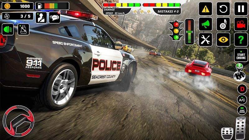 Highway Police Car Chase Games Ảnh chụp màn hình 2