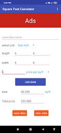 Square Foot Calculator Ảnh chụp màn hình 1