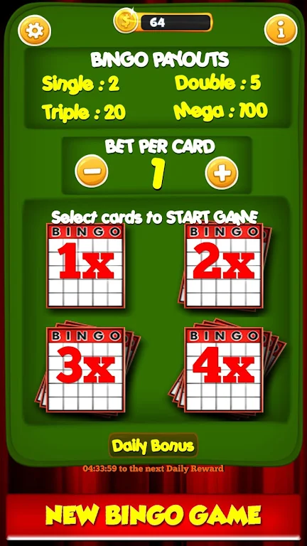 New Bingo Cards Game Free应用截图第1张