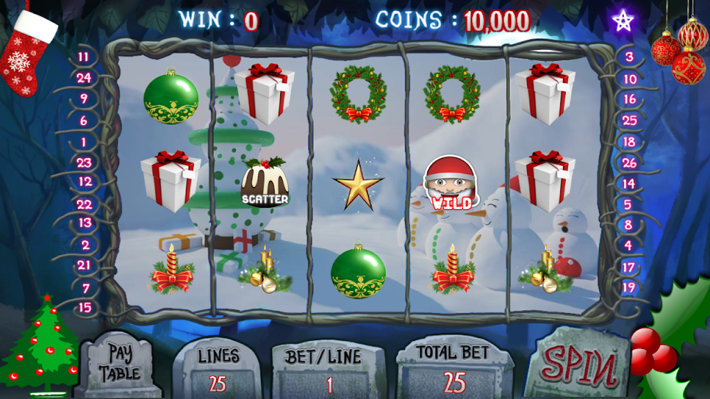 Christmas Jackpot : Real Casino Slot Master 777 螢幕截圖 1
