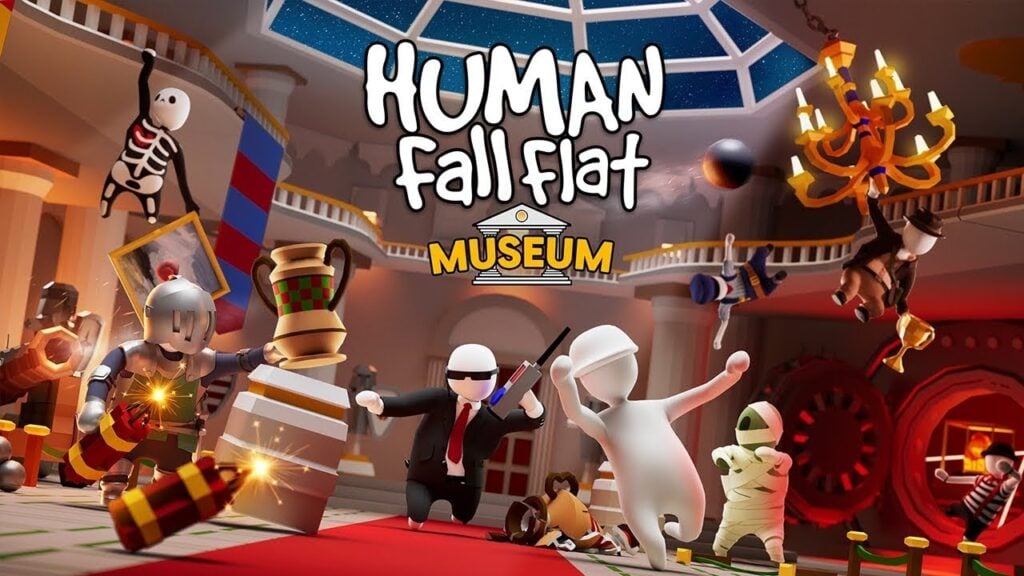 Human Fall Flat Dropt een nieuw niveau dat zich afspeelt in een museum!