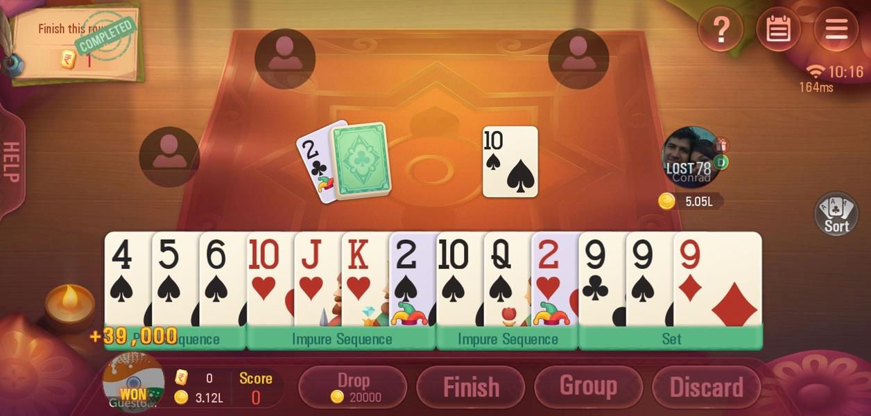 Rummy Plus - Online Indian Rummy スクリーンショット 2