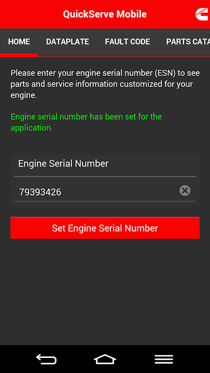 Cummins QuickServe Mobile应用截图第1张