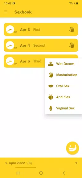 Schermata Sex Tracker 2
