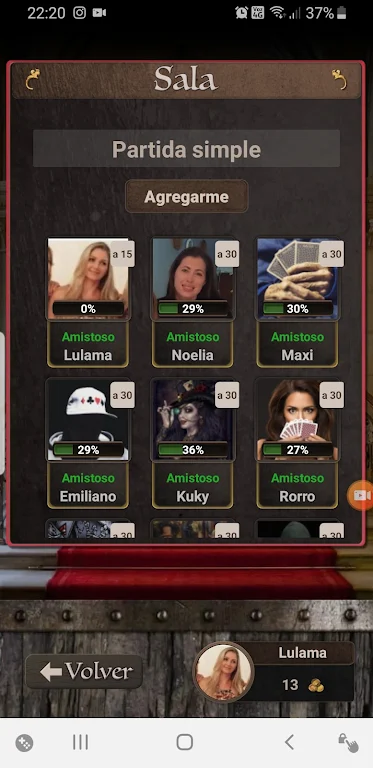 Truco Naipes Negros Ekran Görüntüsü 1