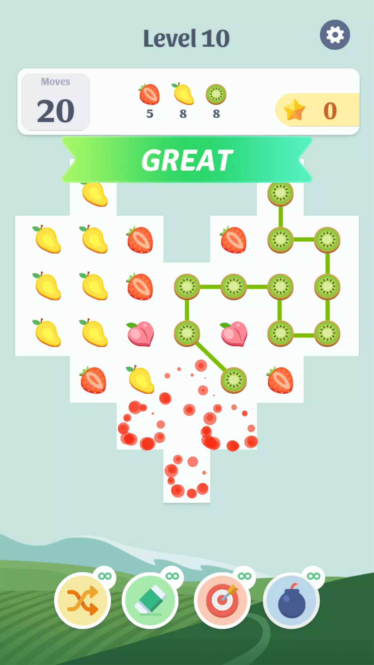 Fruit Game: Connect & Blast Schermafbeelding 2