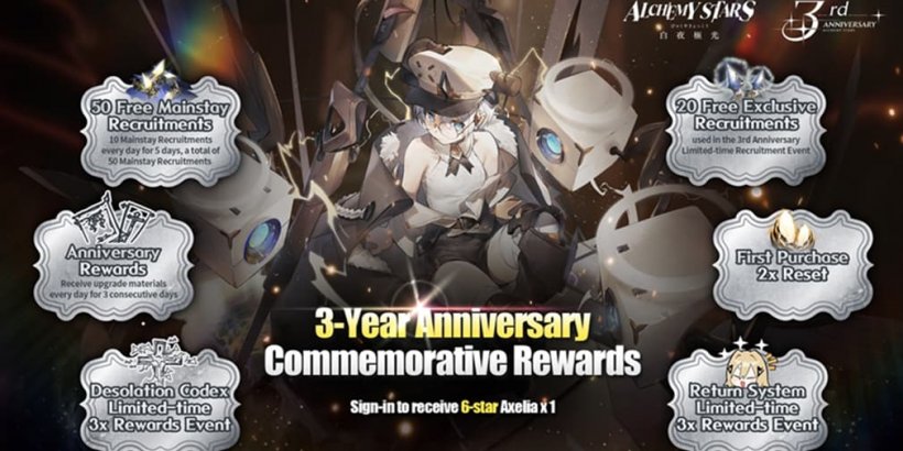 Alchemy Stars comemora o terceiro aniversário com recompensas exclusivas para jogadores leais