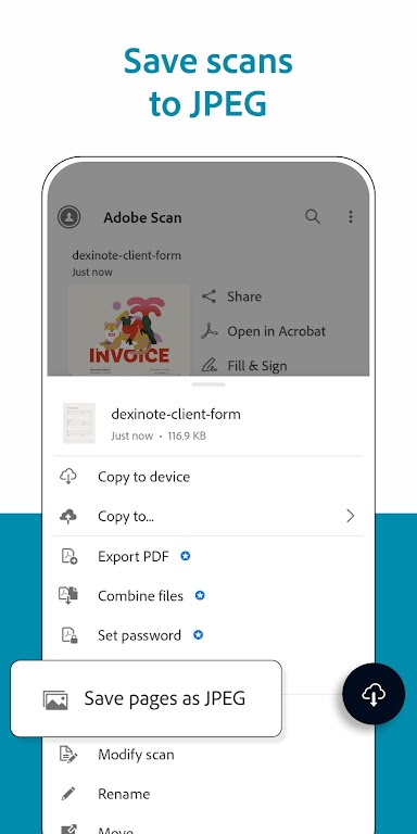 Adobe Scan: PDF Scanner, OCR スクリーンショット 3