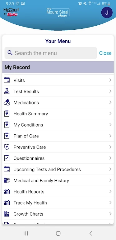 MyMountSinai Ảnh chụp màn hình 0