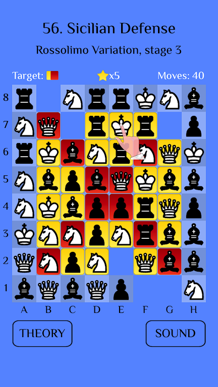 Chess Match-3: Sicilian Zrzut ekranu 0