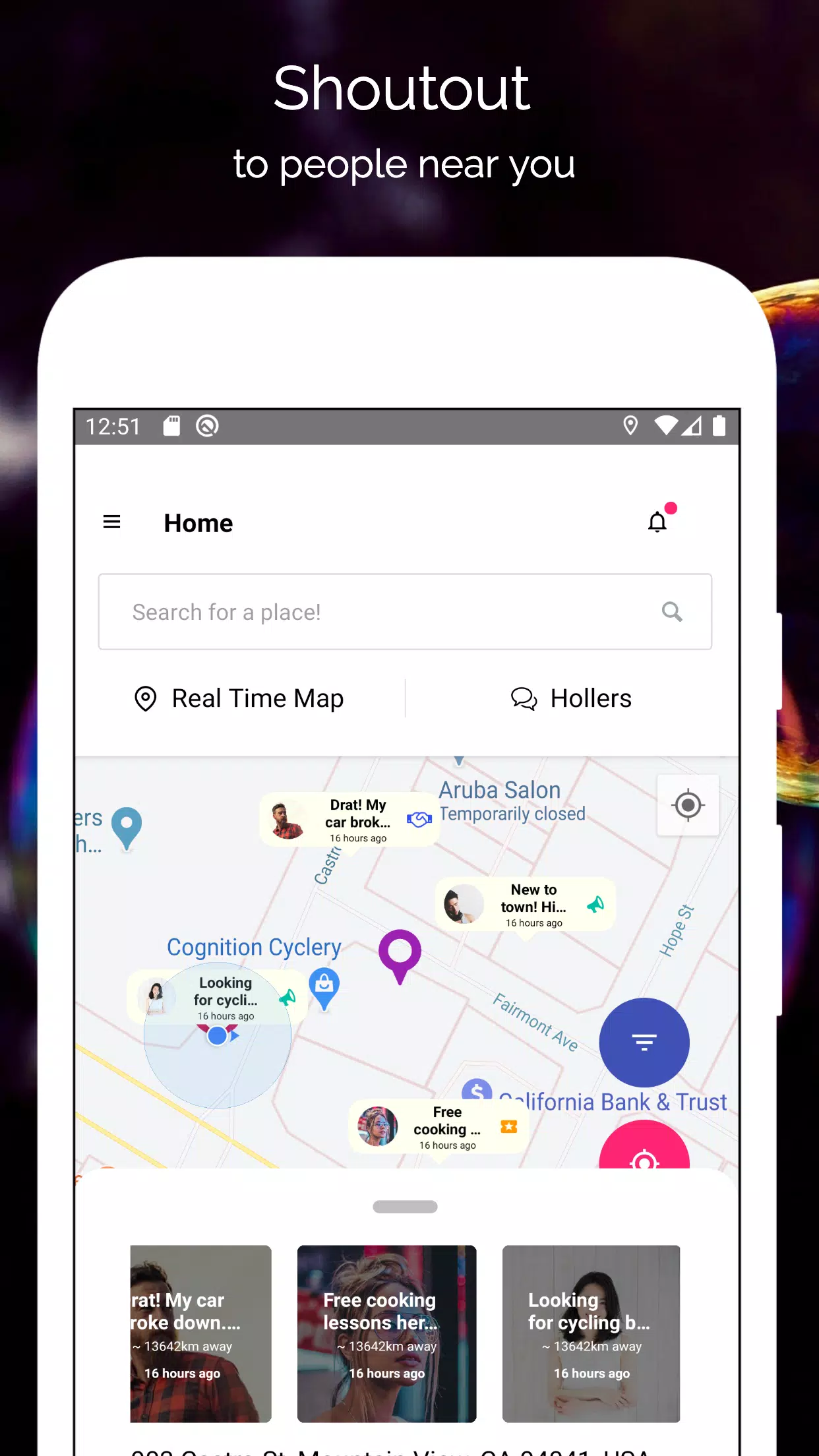 Holler Away: Mingle & Engage w ဖန်သားပြင်ဓာတ်ပုံ 0