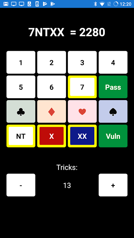 Bridge Scoring Helper应用截图第1张