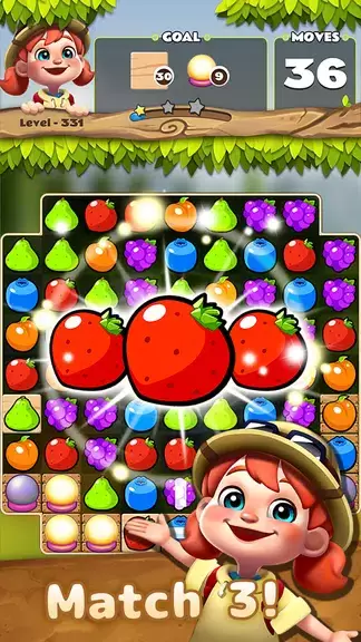 Fruits POP : Match 3 Puzzle Скриншот 1