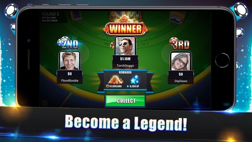 Schermata Blackjack Legends: 21 Online Multiplayer Casino 3