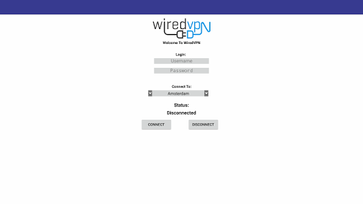 Wired VPN Client ဖန်သားပြင်ဓာတ်ပုံ 1