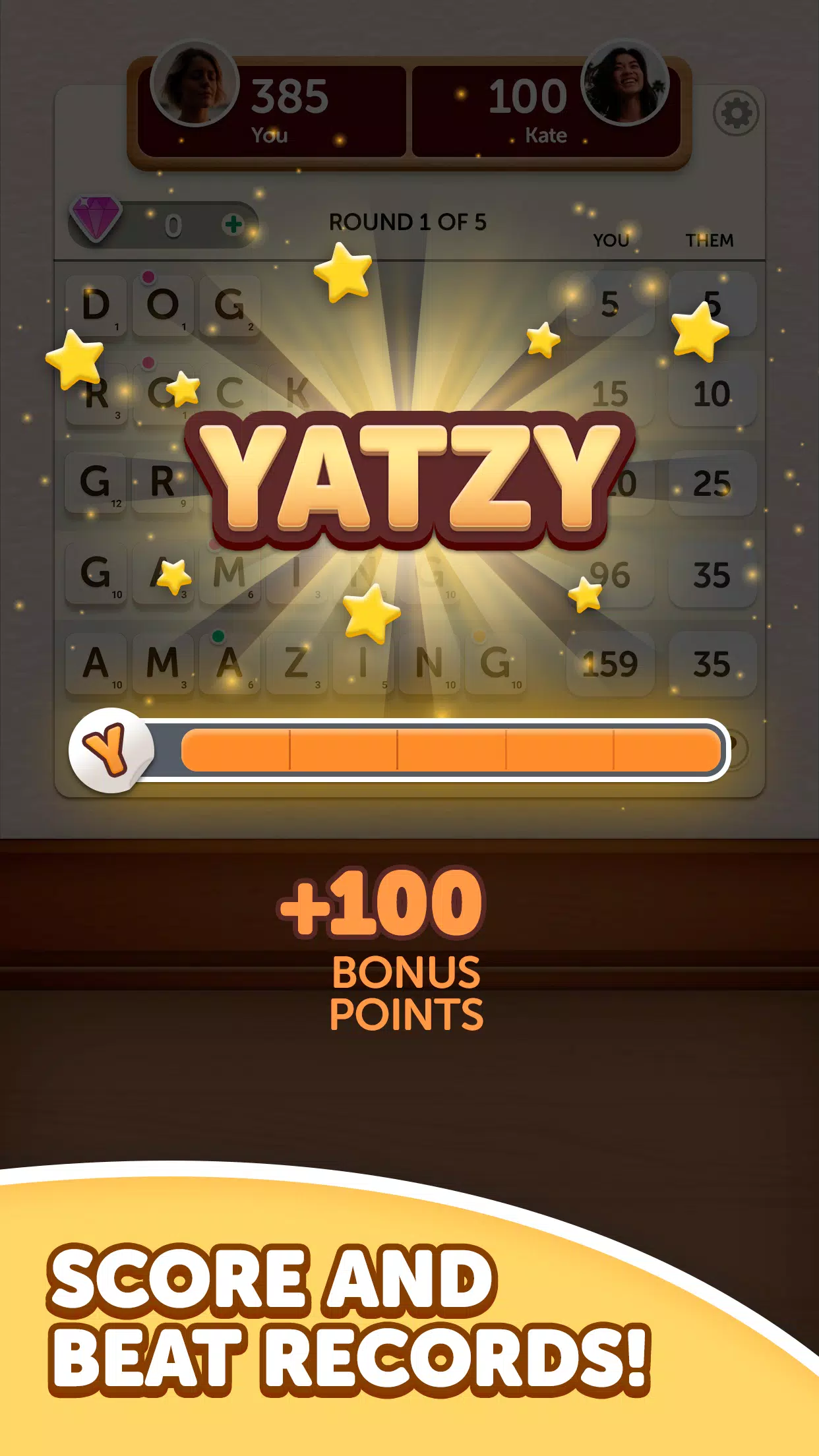 Word Yatzy - Fun Word Puzzler Screenshot 2