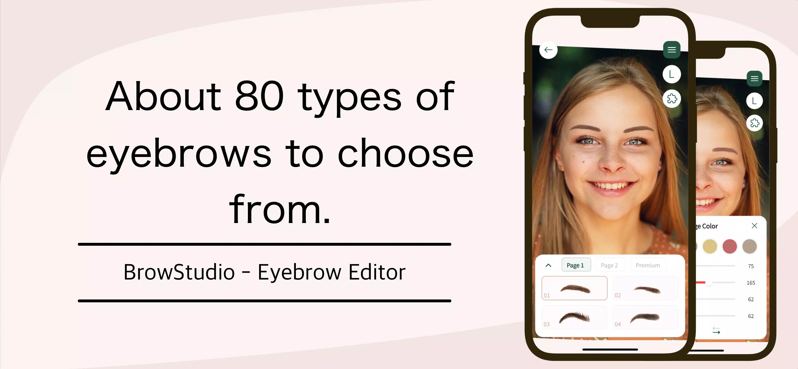 Schermata Find ideal eyebrows：BrowStudio 0