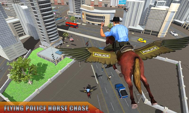 Flying Horse Police Chase Sim 스크린샷 3