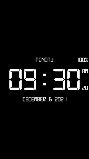 Digital Clock Live Wallpaper-7 Screenshot 2