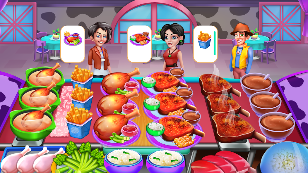 Cooking Food: Time Management Mod 螢幕截圖 1