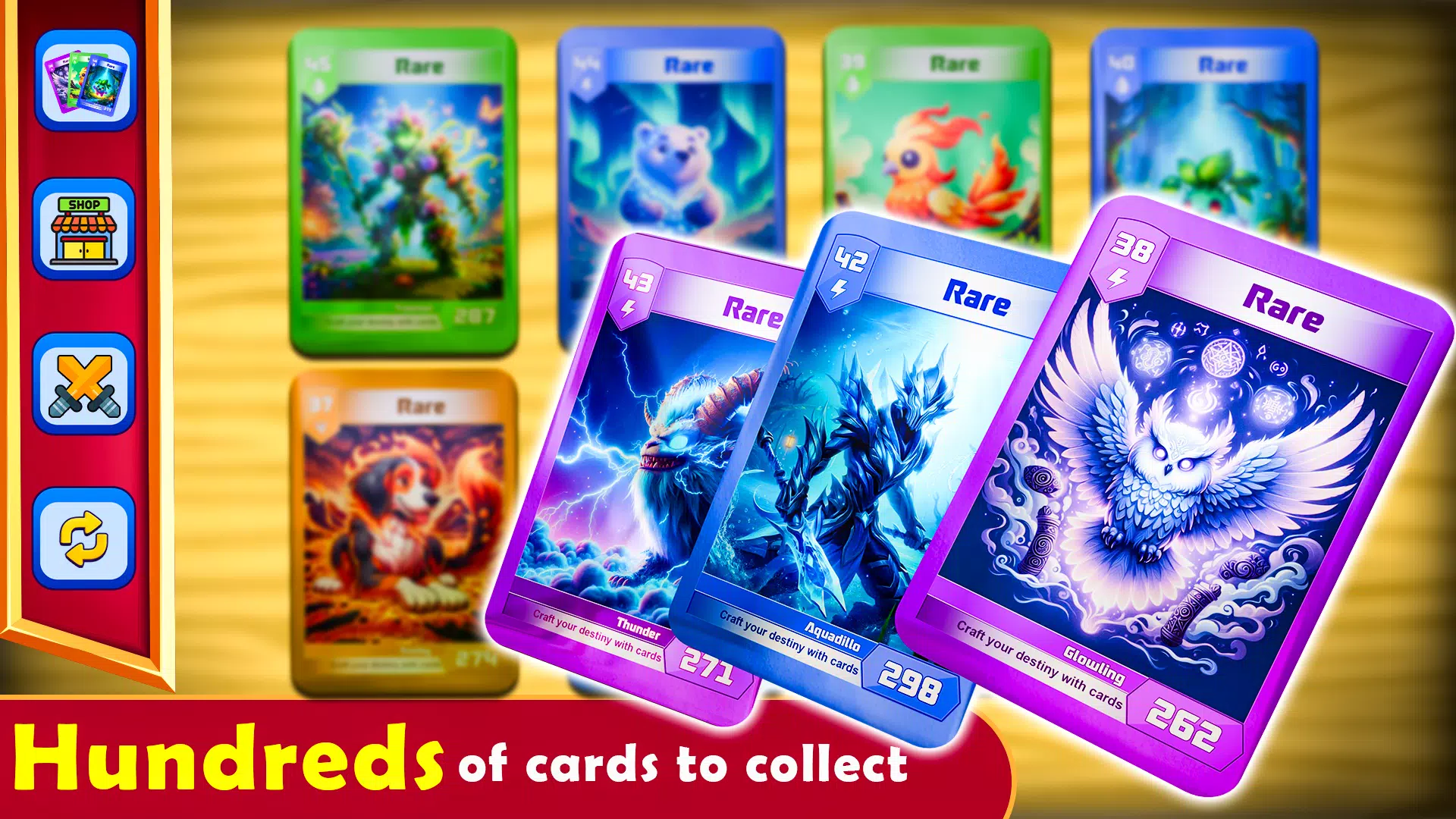 Monsters Card Collector Game Capture d'écran 2