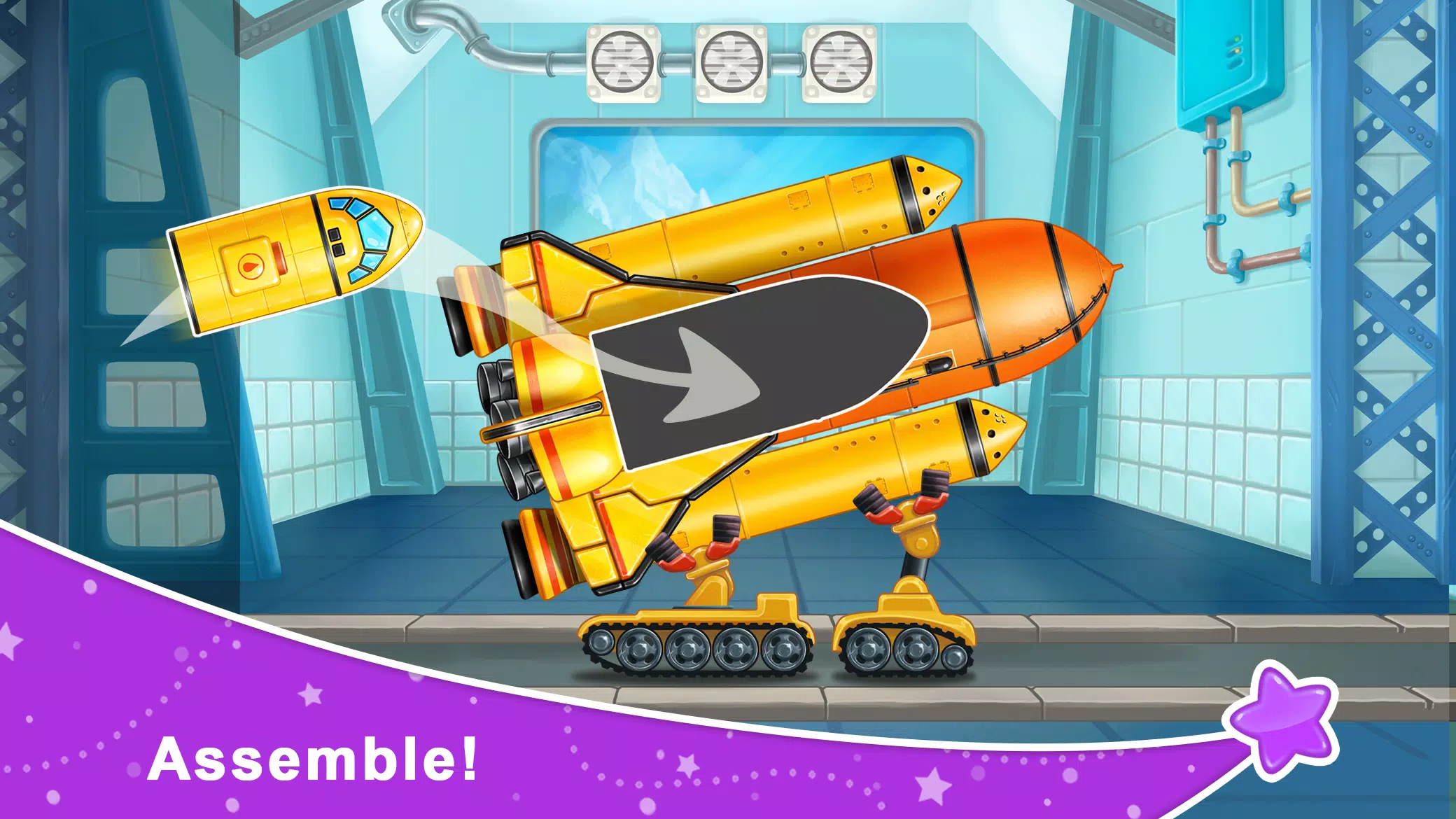 Rocket 4 space games Spaceship Schermafbeelding 0