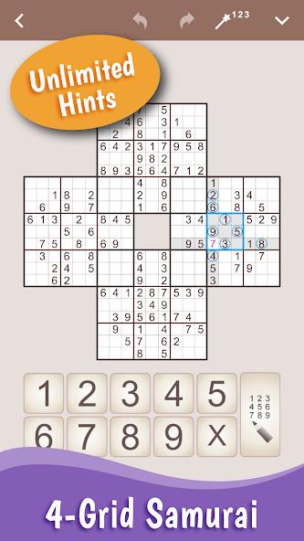 MultiSudoku: Samurai Sudoku Mod Скриншот 1