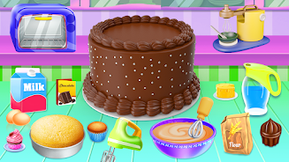 Kid Cakes Maker Cooking Bakery Скриншот 0