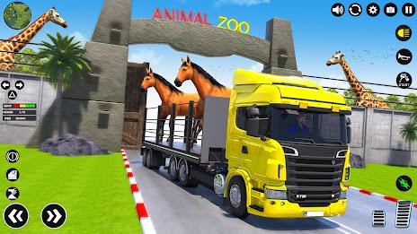 Animal Transport Truck Driving Schermafbeelding 1