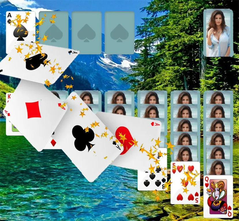 Russian Solitaire..Косынка Фото Квест 螢幕截圖 3