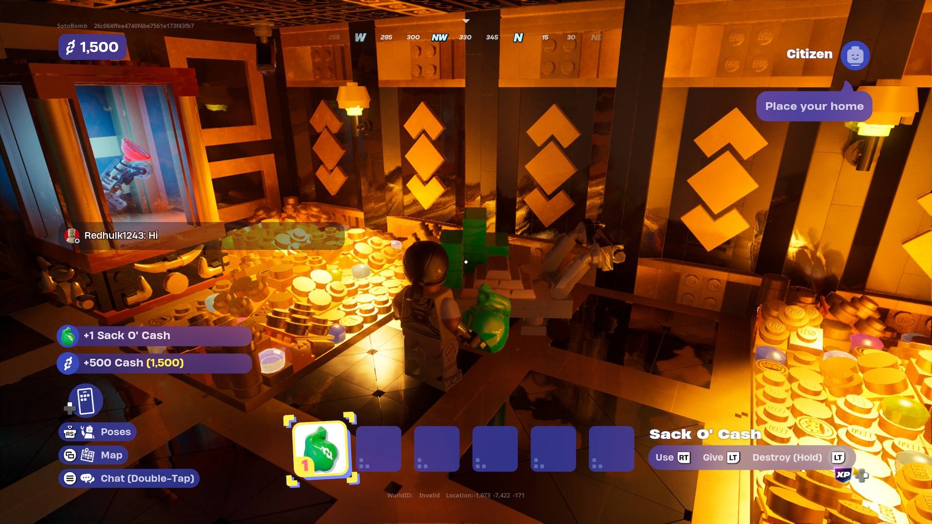 Paano Makapasok sa Bank Vault at Magnakaw ng Sako o Cash sa LEGO Fortnite Brick Life