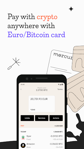 Mercuryo Bitcoin Cryptowallet स्क्रीनशॉट 3