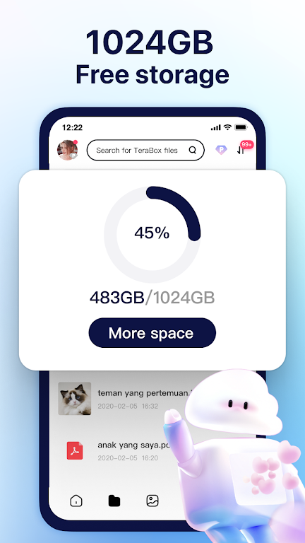 TeraBox: Cloud Storage Space Mod Ảnh chụp màn hình 0