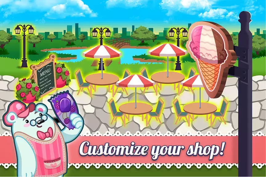 My Ice Cream Shop: Time Manage 스크린샷 1