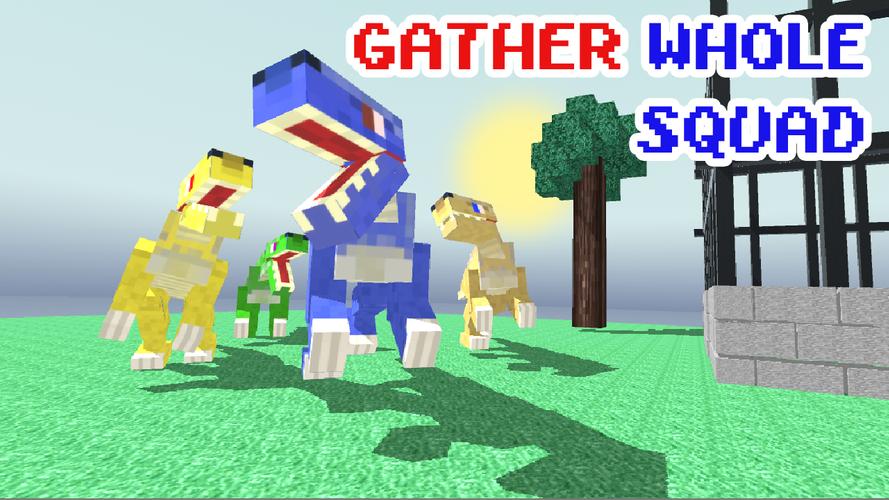 Blocky Dino Park Raptor Attack ภาพหน้าจอ 0