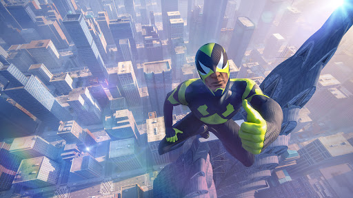 Rope Frog Ninja Hero Car Vegas Screenshot 0