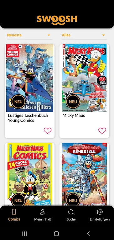 Swoosh Comics ภาพหน้าจอ 0