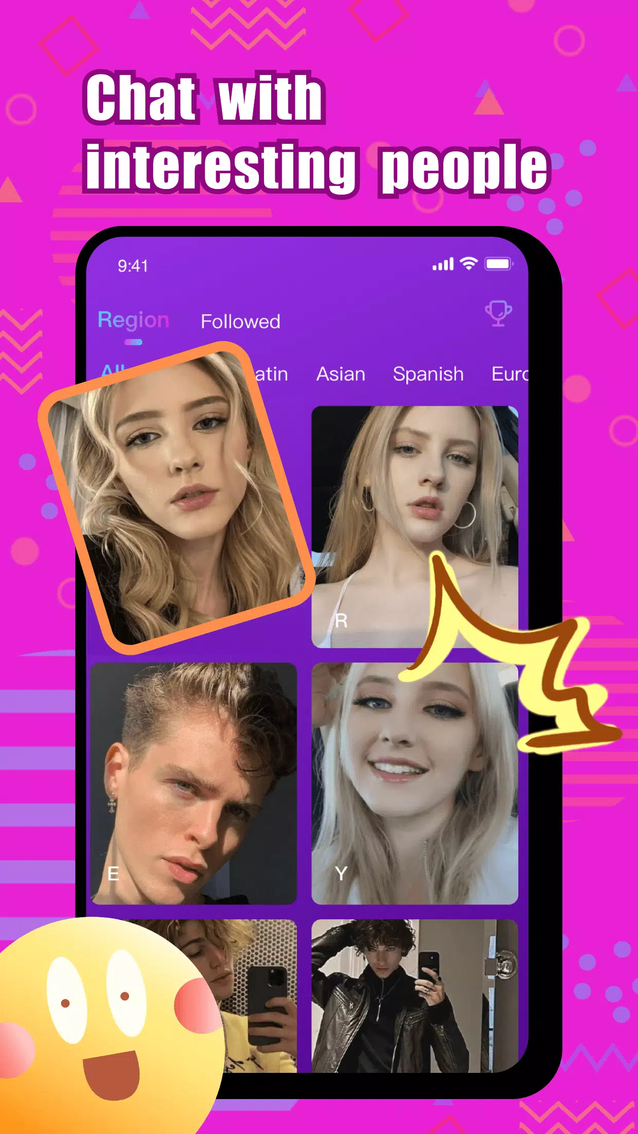 Wonk - live video chat Ảnh chụp màn hình 0