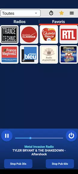 Schermata Radios Françaises 2