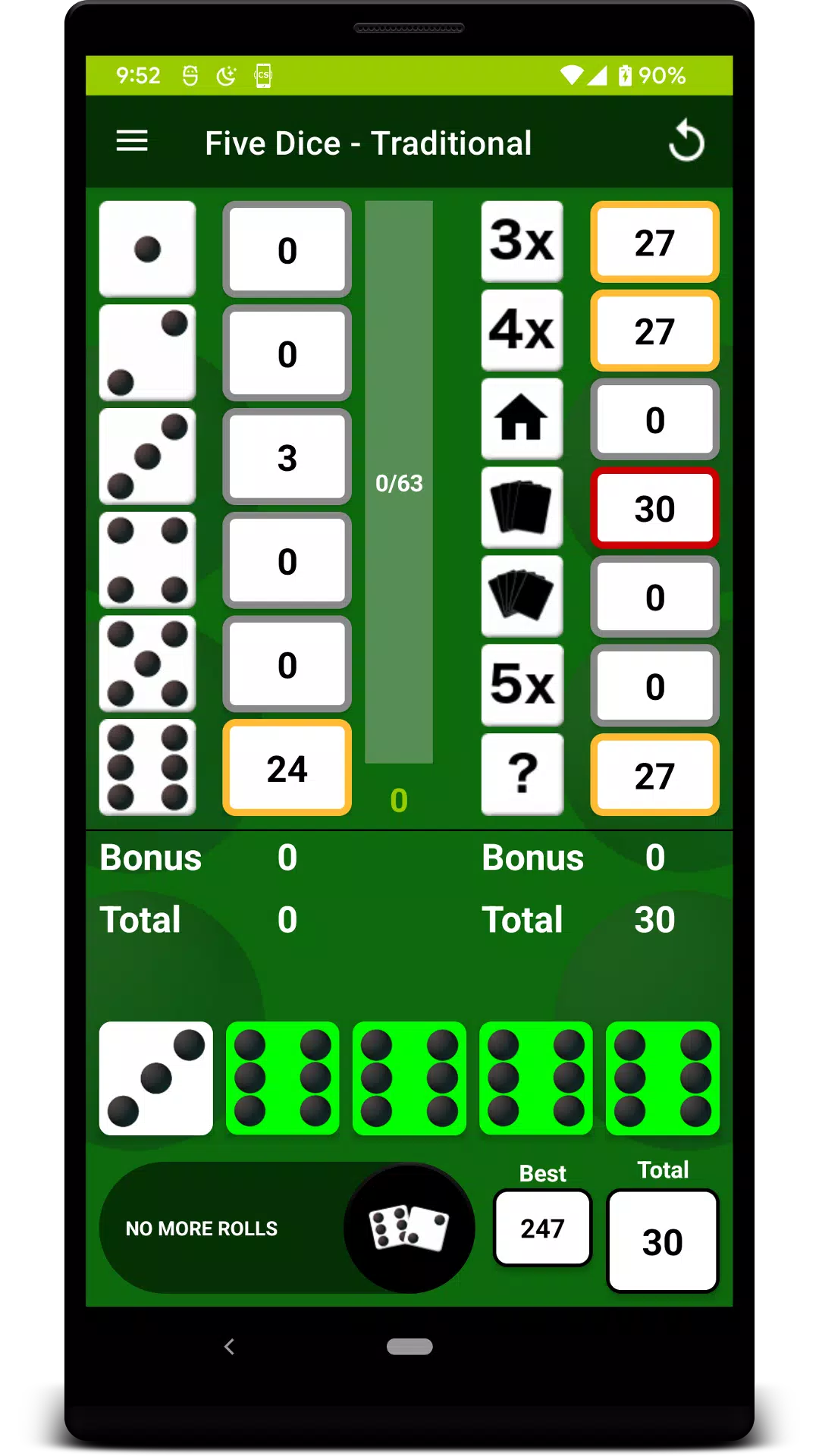 Five Dice Captura de pantalla 0