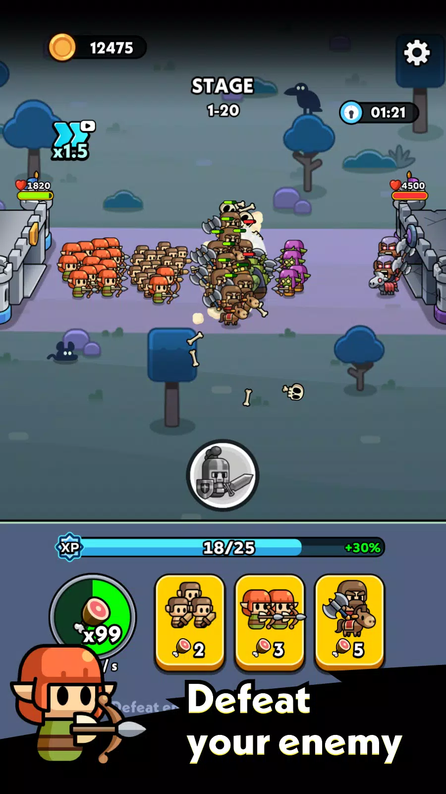 Tiny Warriors Go! Screenshot 1