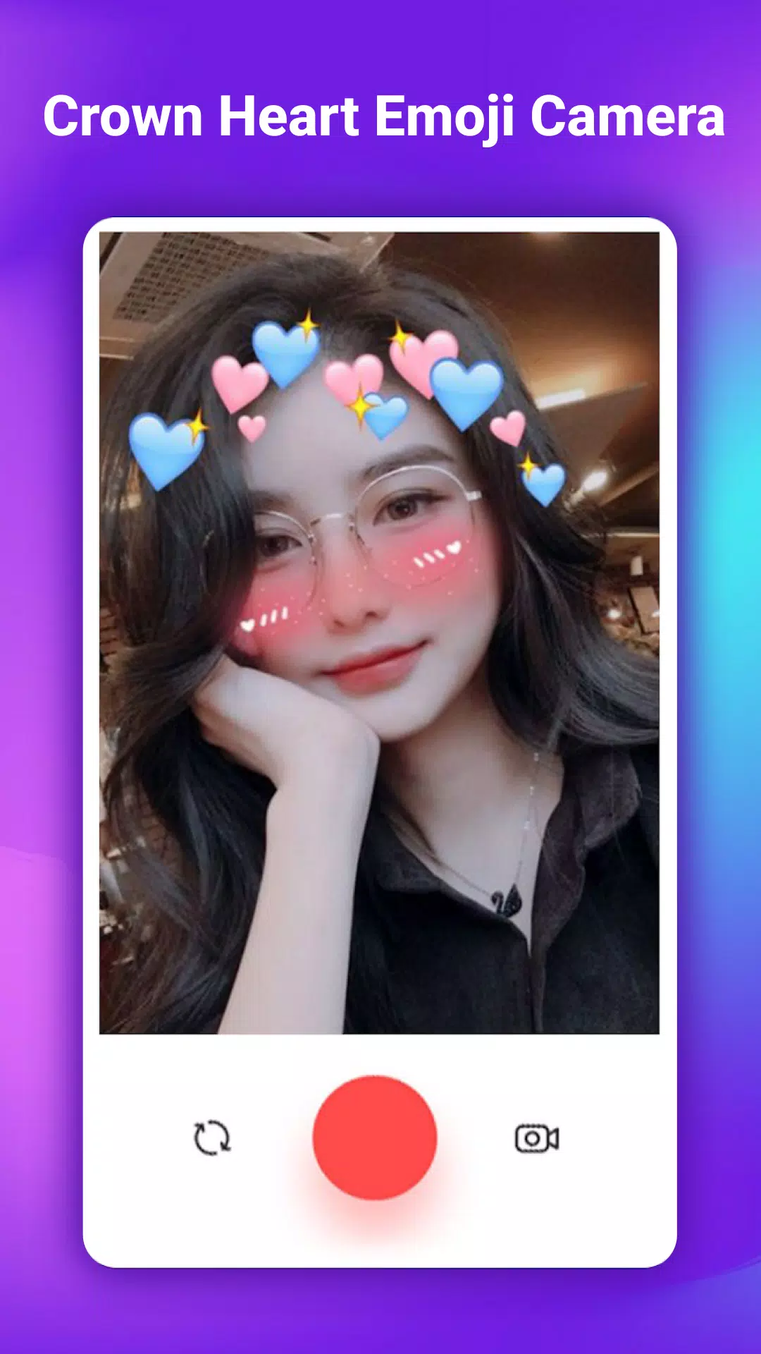 Crown Heart Emoji Camera Ảnh chụp màn hình 3