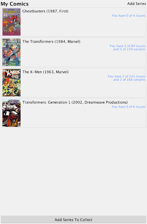 Comic Checklist Lite スクリーンショット 3
