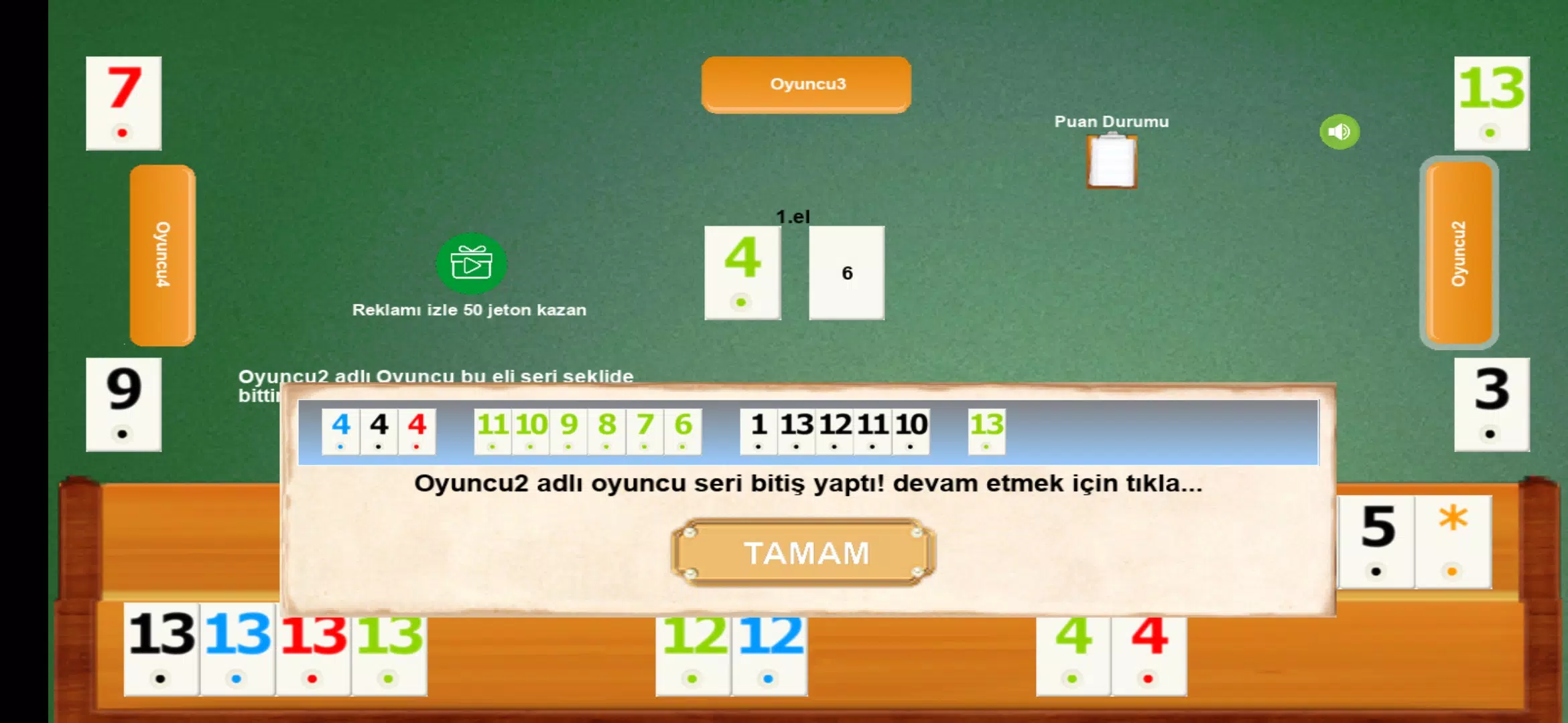 Schermata İnternetsiz Okey 3